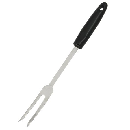 CHEF CRAFT 4 in. W X 12 in. L Black/Silver Stainless Steel Fork 12940